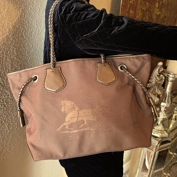 Celine Carriage Canvas Tote - Picture 1 of 10